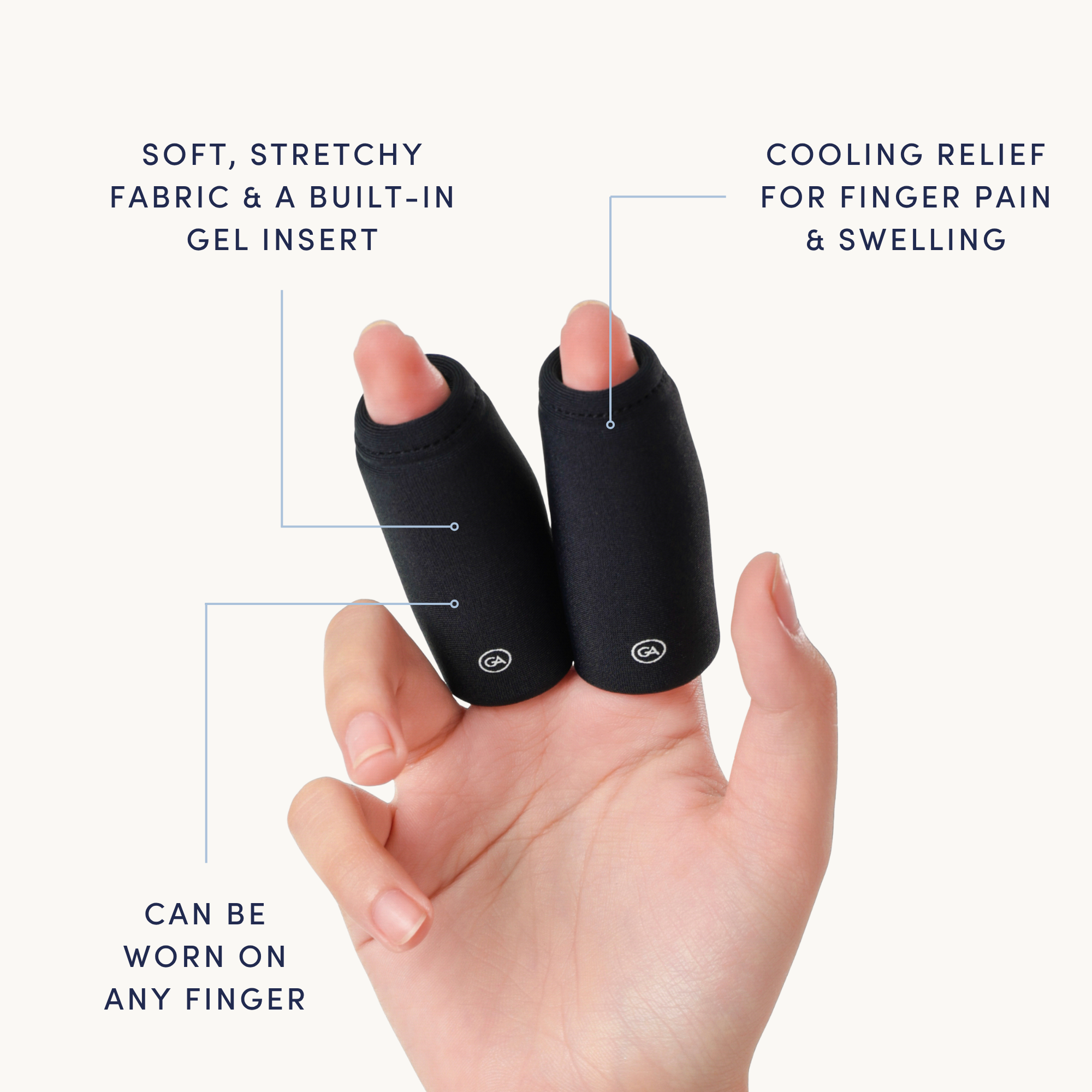 Cooling Compression Sleeve For Fingers