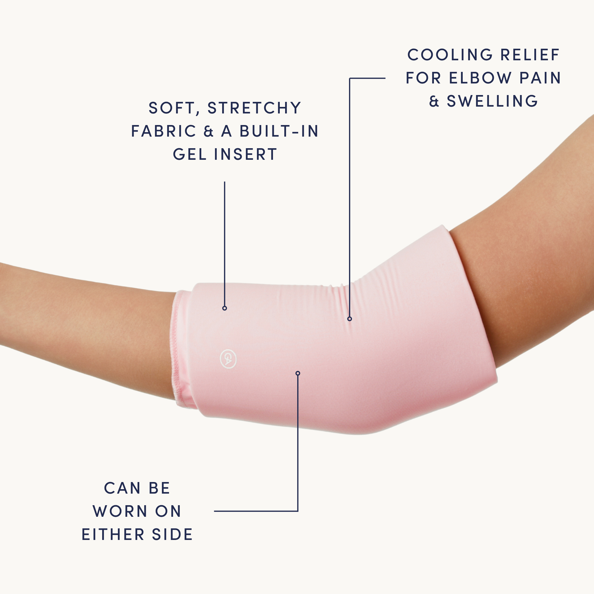 Cooling Compression Sleeve For Elbow