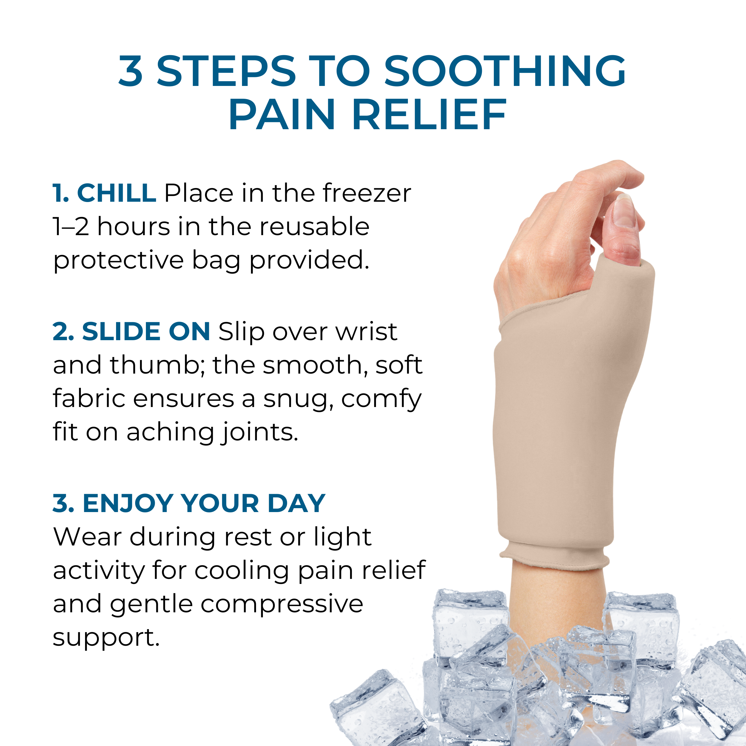 Cooling Compression Sleeve For Thumb & Wrist