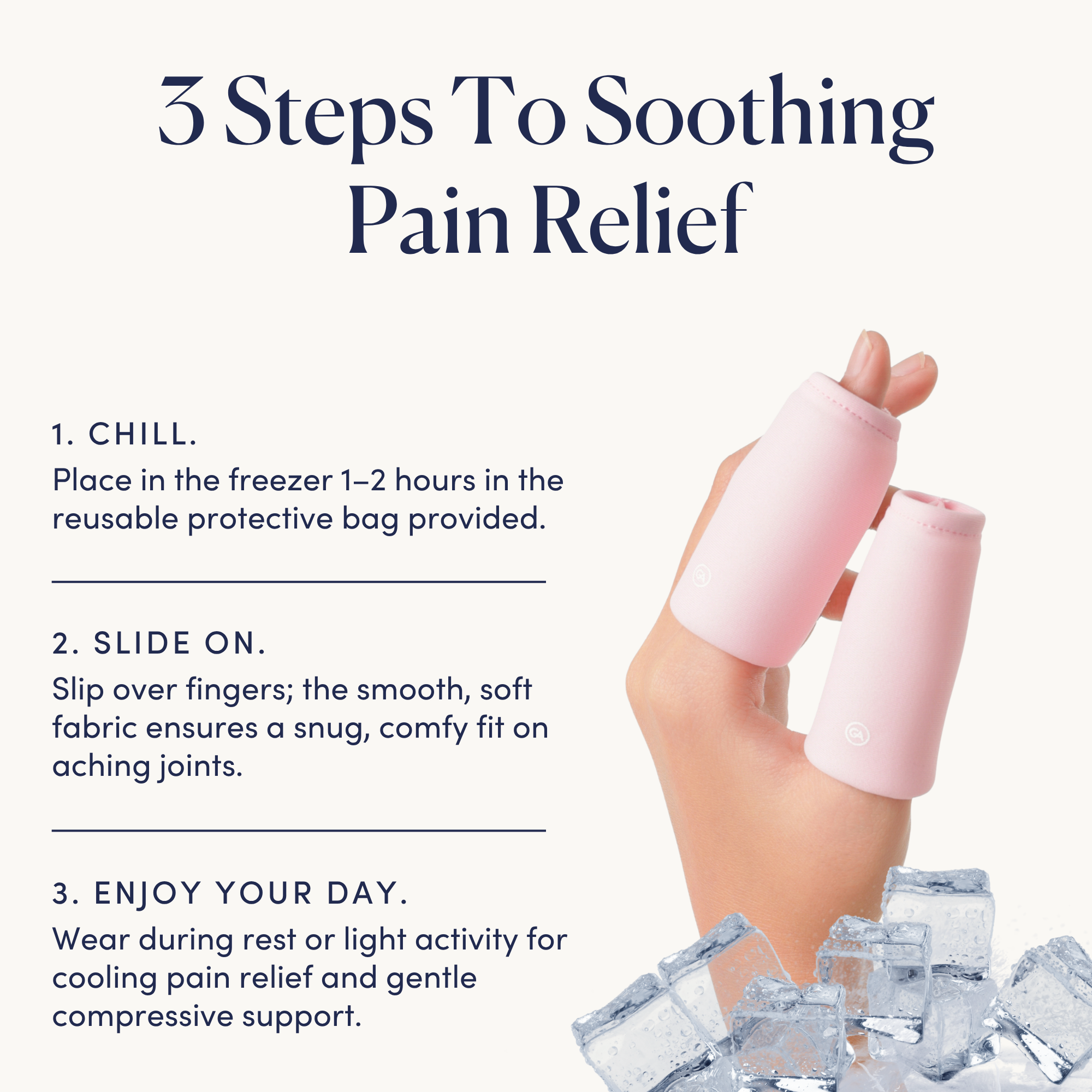 Cooling Compression Sleeve For Fingers