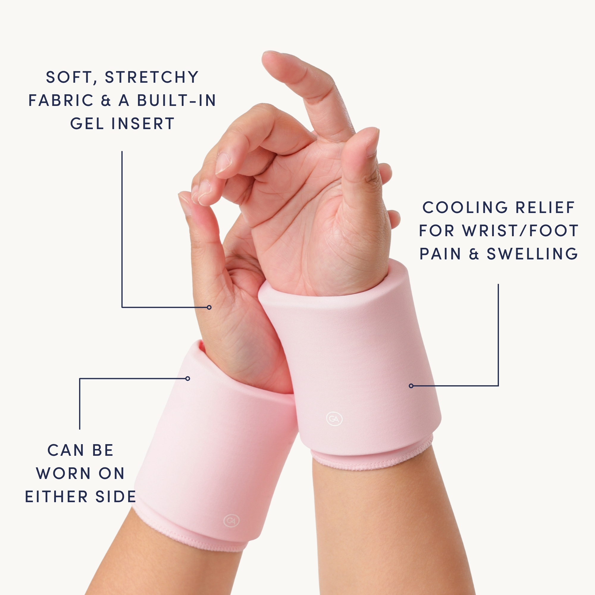 Cooling Compression Sleeves For Wrists/Feet