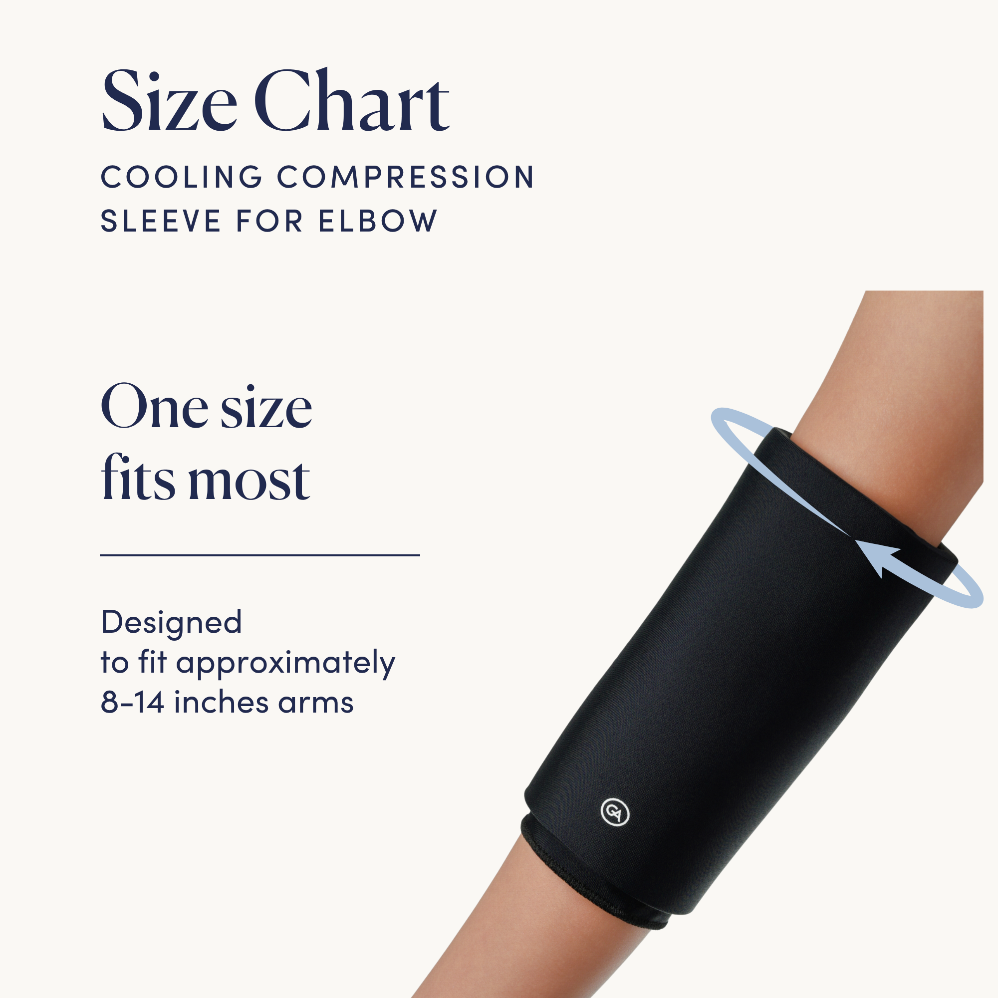 Cooling Compression Sleeve For Elbow