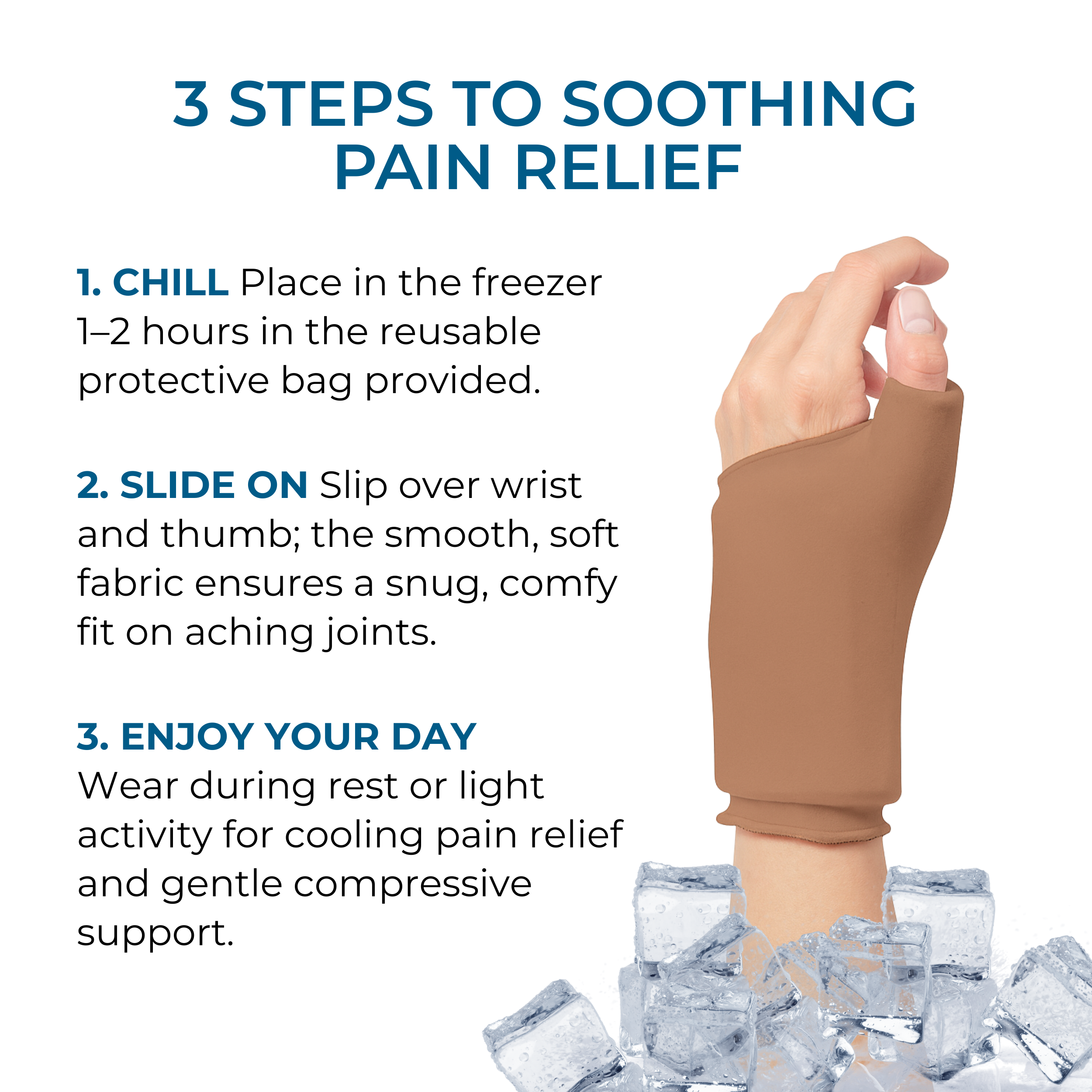 Cooling Compression Sleeve For Thumb & Wrist