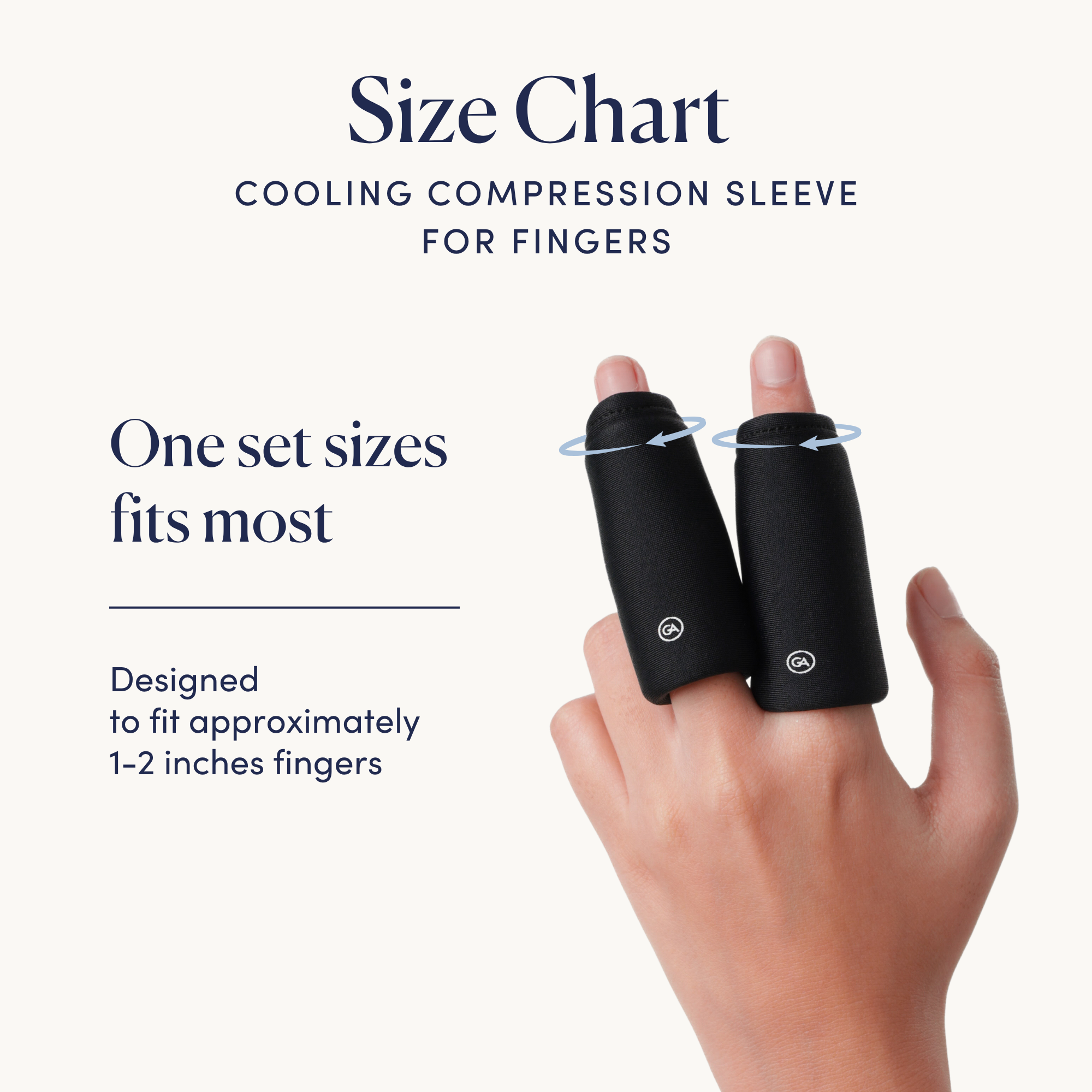Cooling Compression Sleeve For Fingers