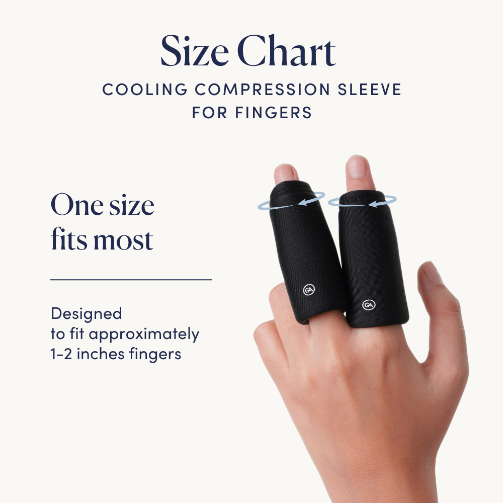 Cooling Compression Sleeve For Fingers