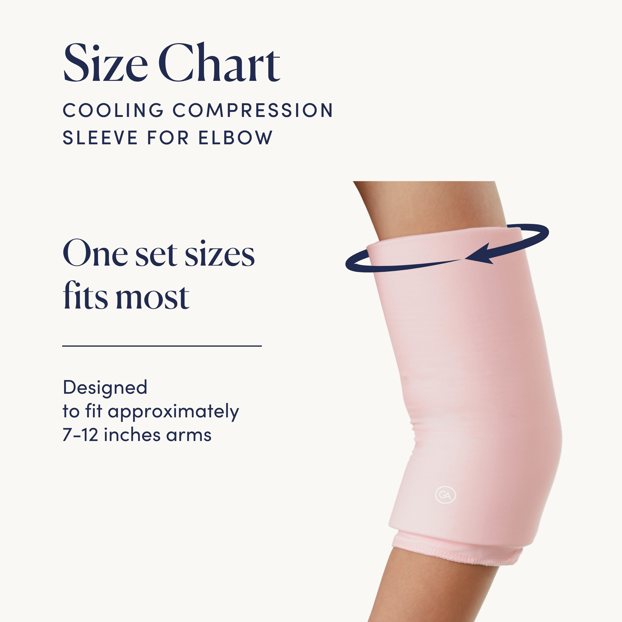 Cooling Compression Sleeve For Elbow