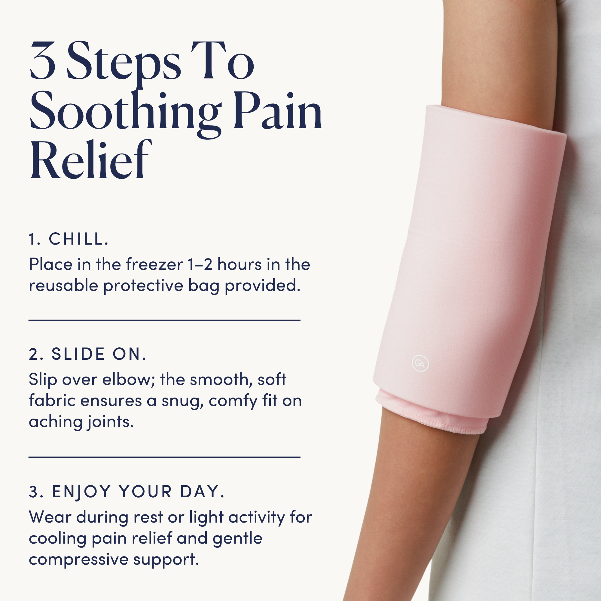 Cooling Compression Sleeve For Elbow