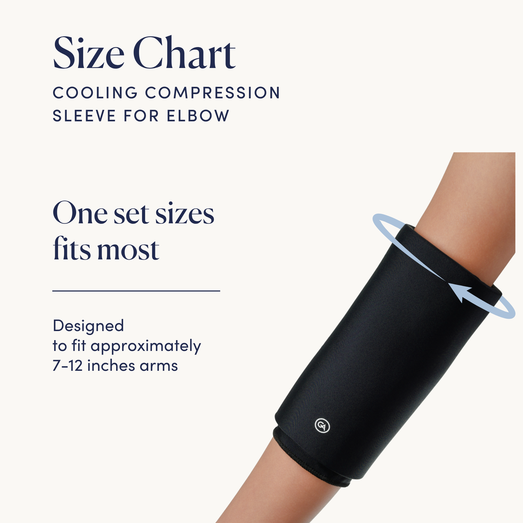 Cooling Compression Sleeve For Elbow