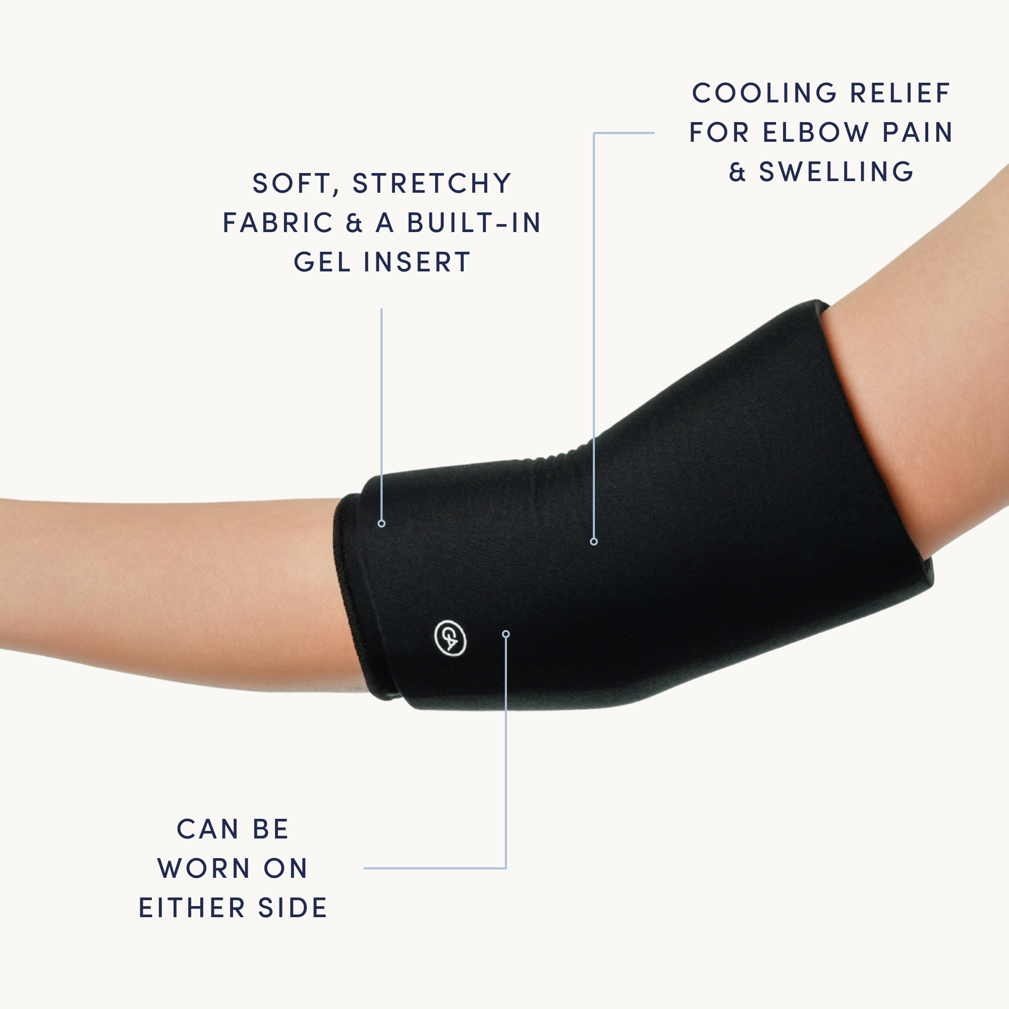 Cooling Compression Sleeve For Elbow