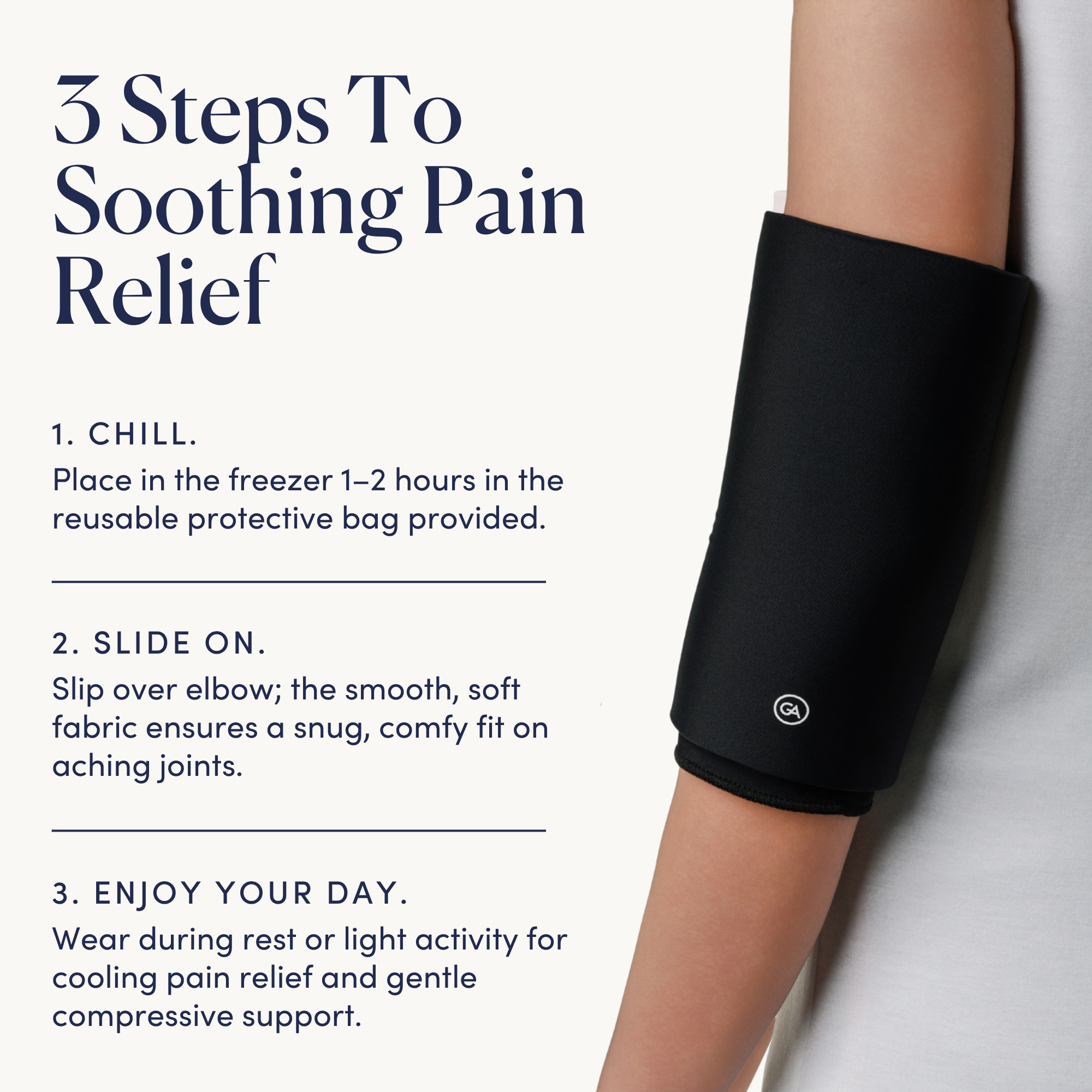 Cooling Compression Sleeve For Elbow