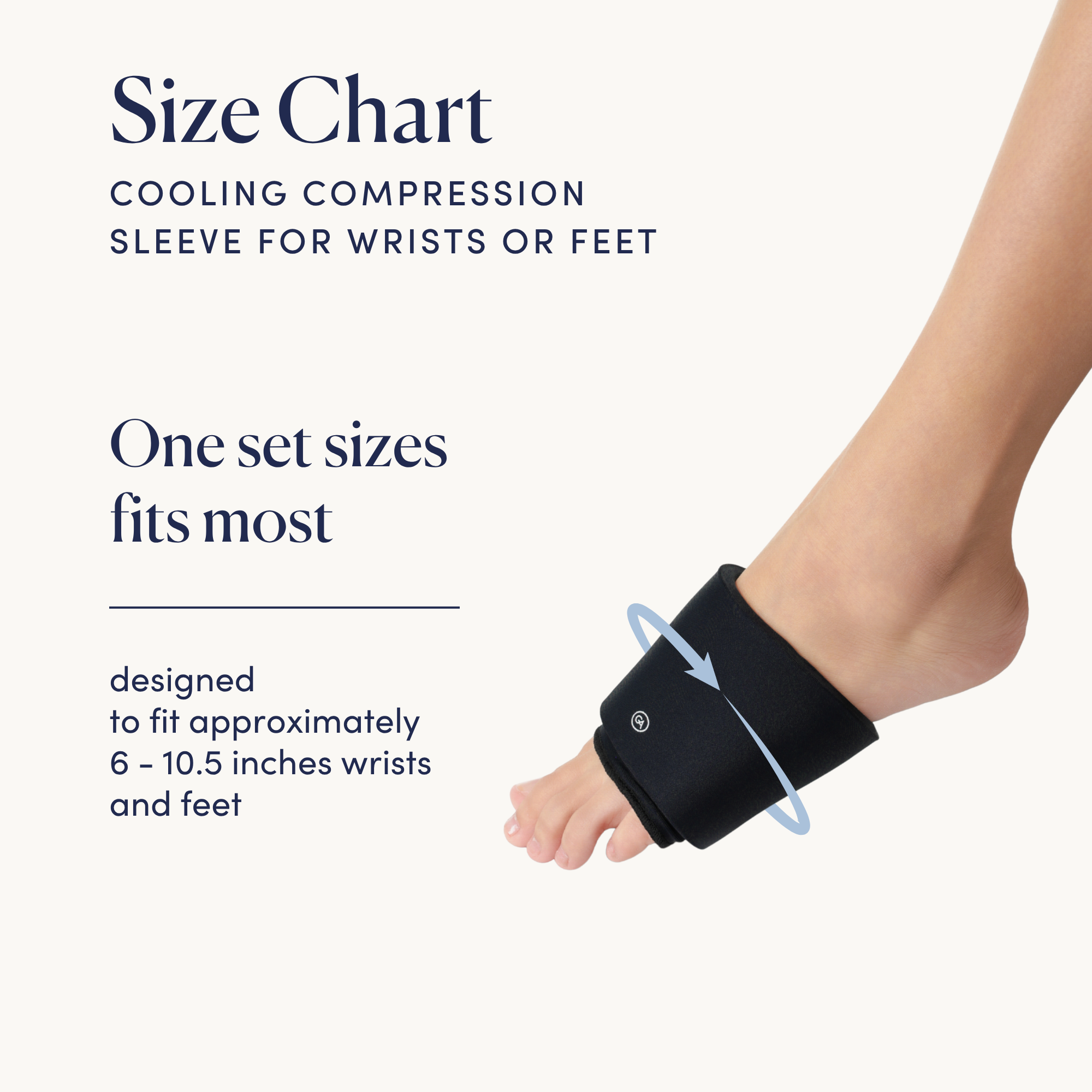 Cooling Compression Sleeves For Wrists/Feet