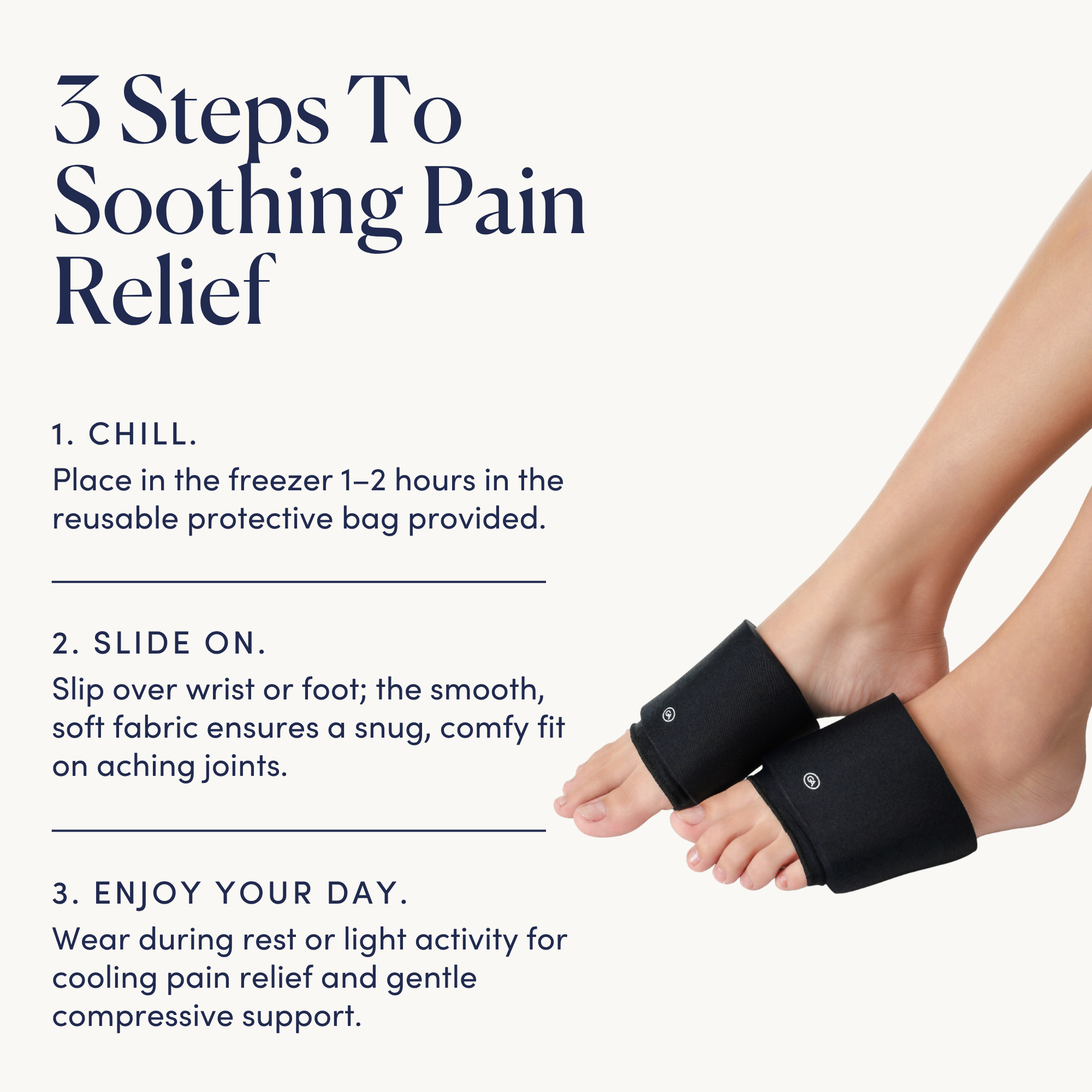 Cooling Compression Sleeves For Wrists/Feet