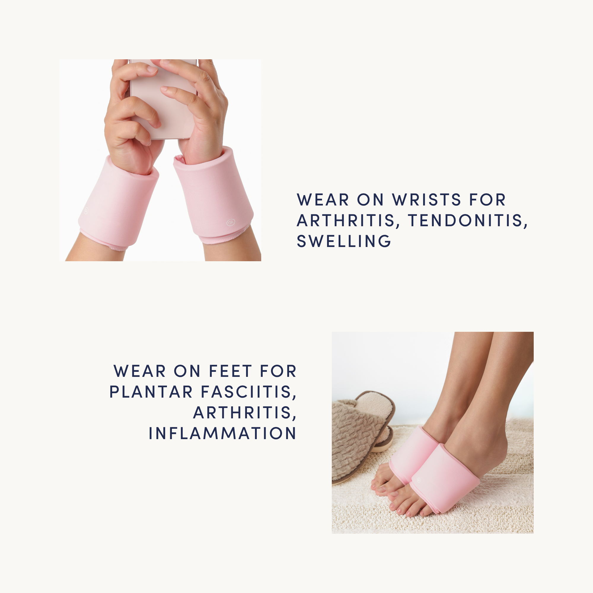 Cooling Compression Sleeves For Wrists/Feet