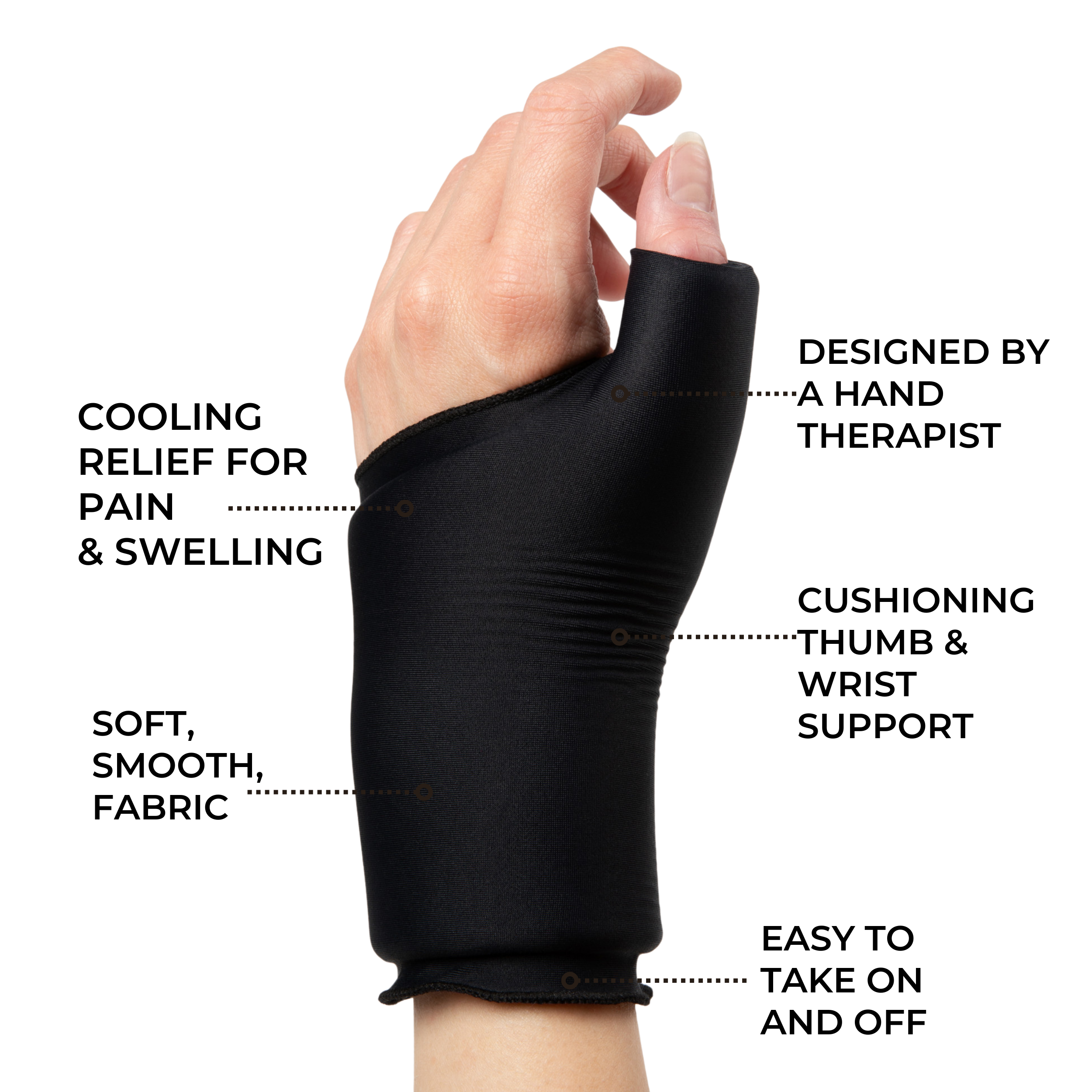 Cooling Compression Sleeve For Thumb and Wrist