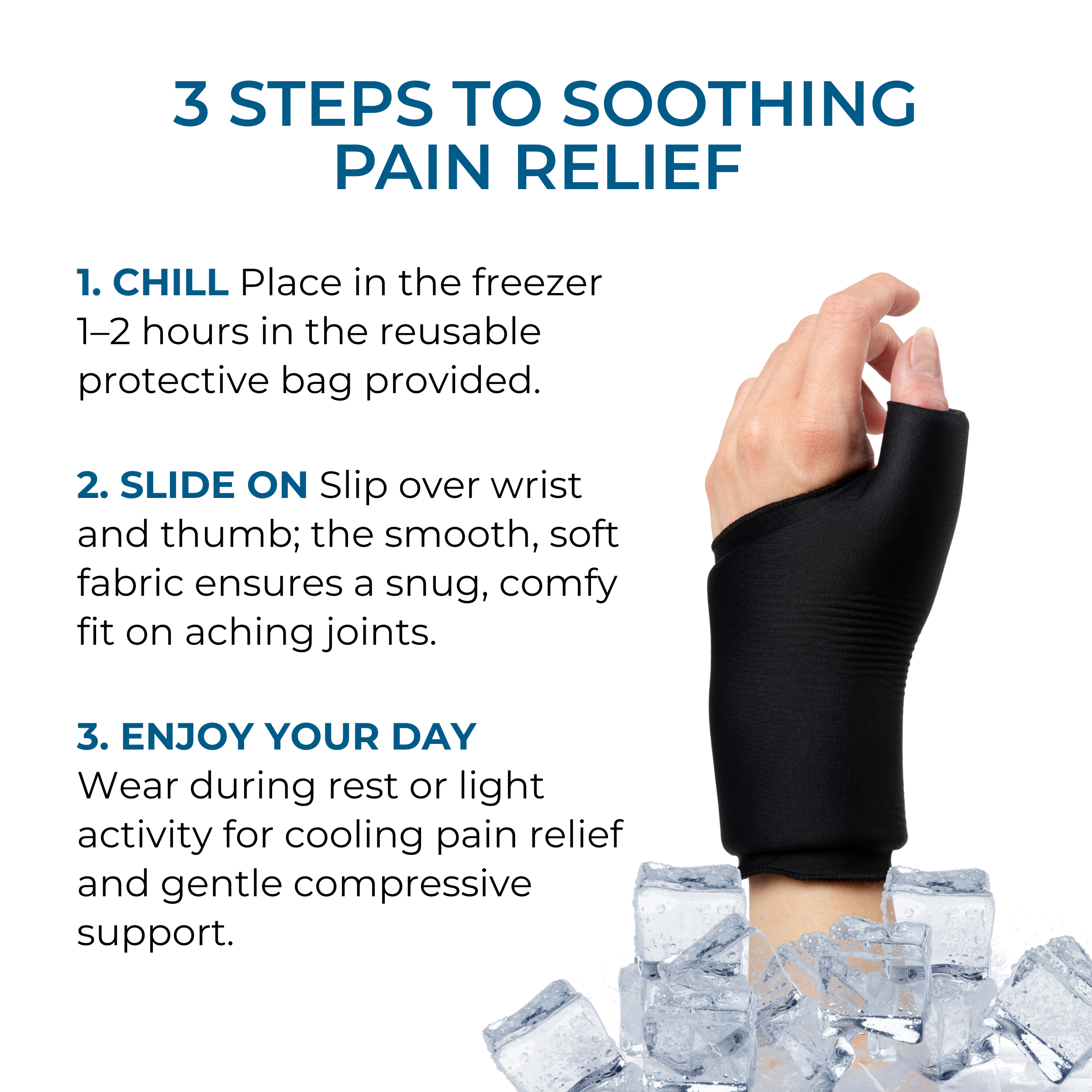 Cooling Compression Sleeve For Thumb and Wrist