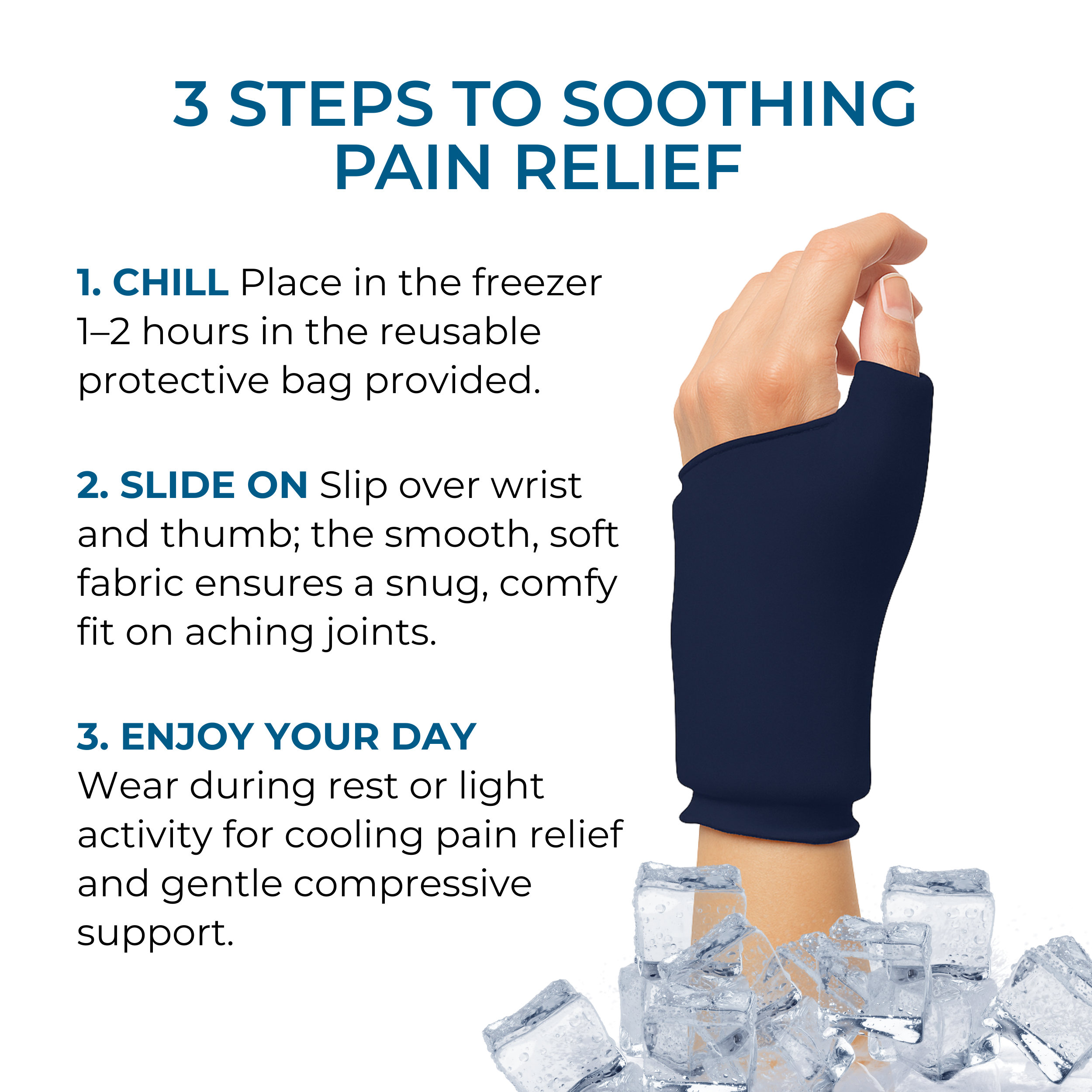 Cooling Compression Sleeve For Thumb and Wrist