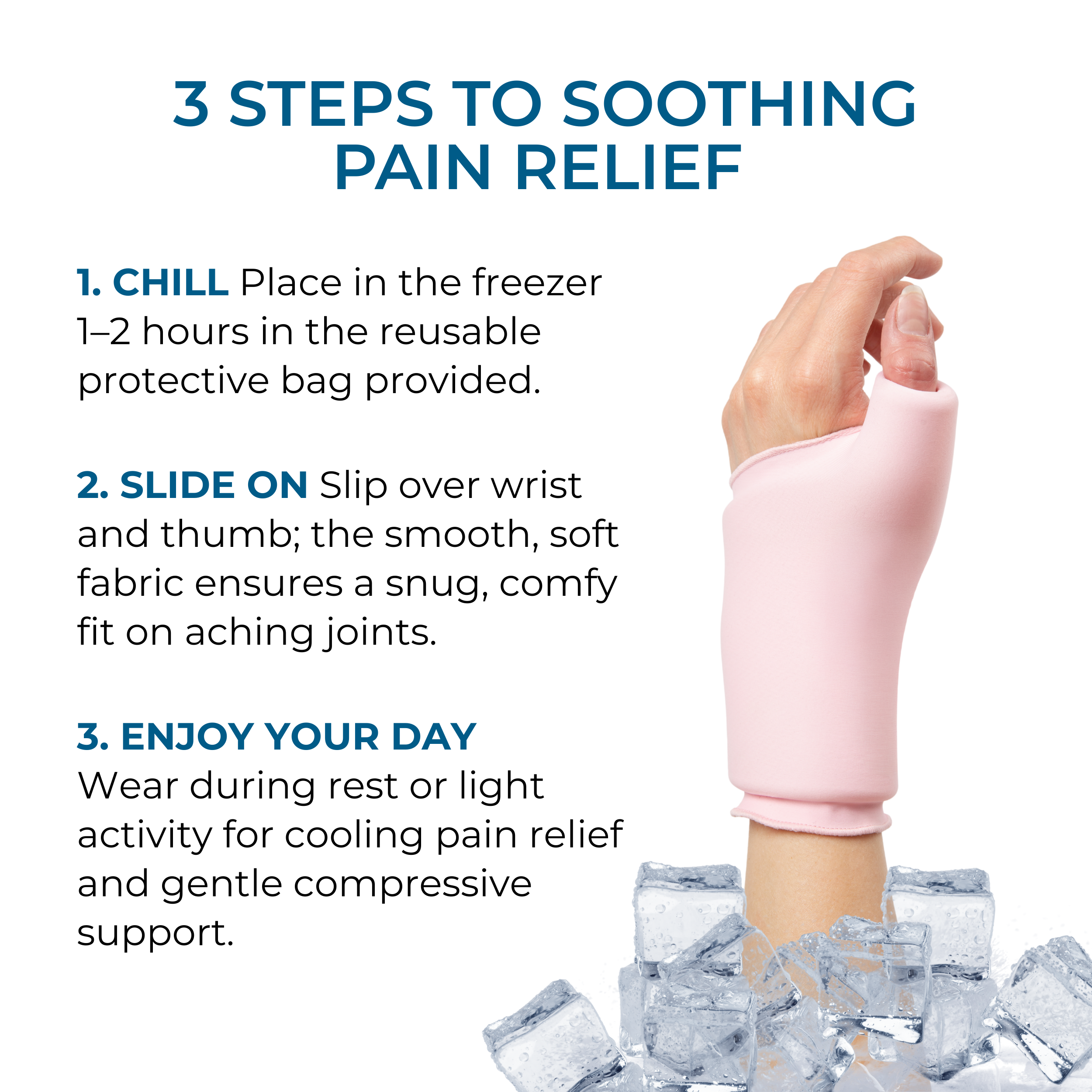 Cooling Compression Sleeve For Thumb and Wrist